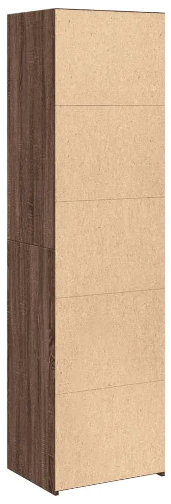 vidaXL Ντουλάπι Καφέ Δρυς 50x41x185 εκ. από Επεξεργασμένο Ξύλο