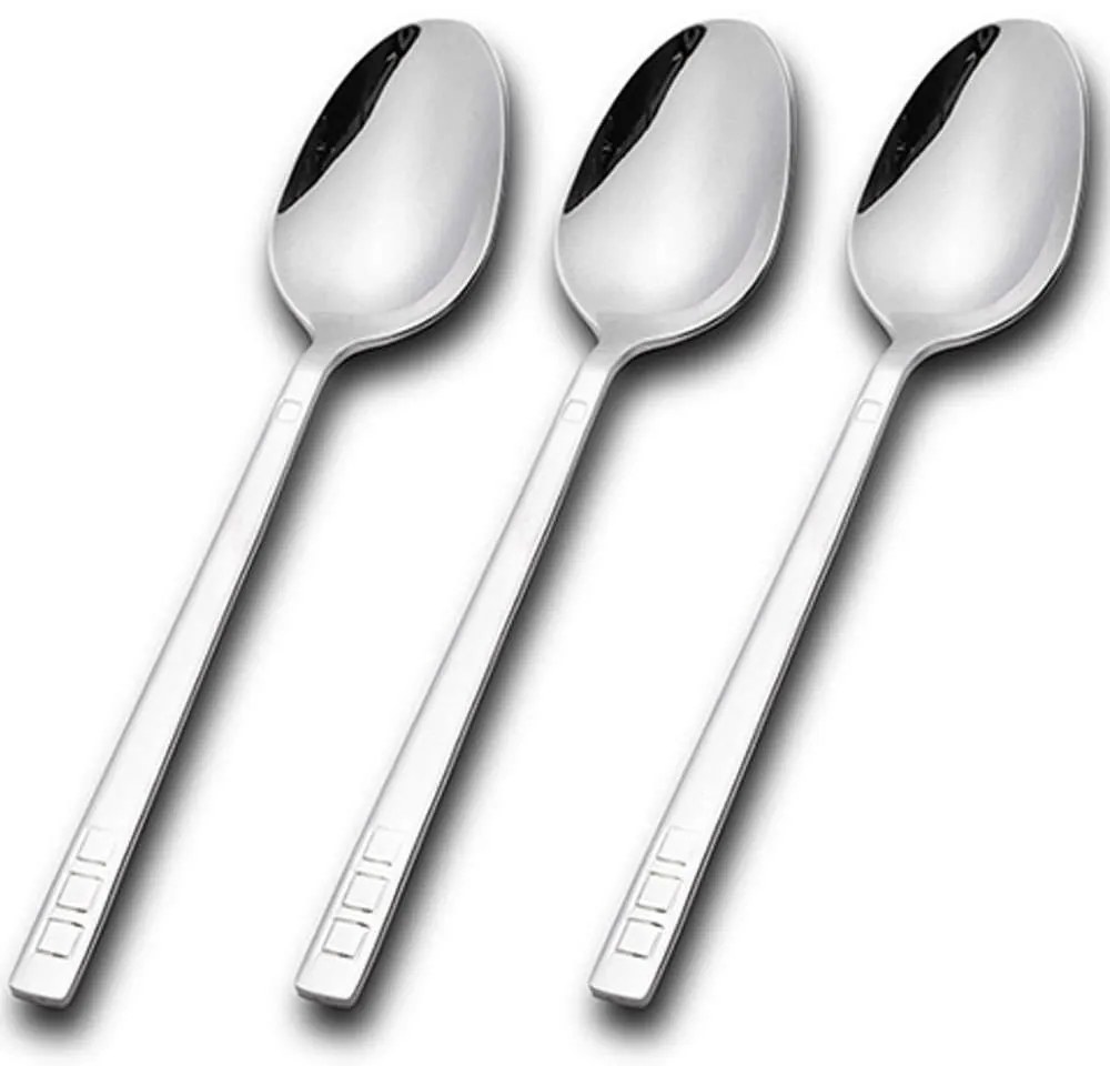 Κουτάλια Φαγητού Harmony (Σετ 3Τμχ) 10-121-050 29cm Inox Nava Stainless Steel