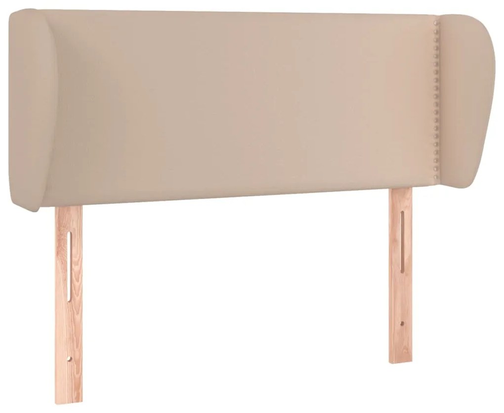 vidaXL Κεφαλάρι με Πτερύγια Καπουτσίνο 83x23x78/88 εκ. Συνθετικό Δέρμα
