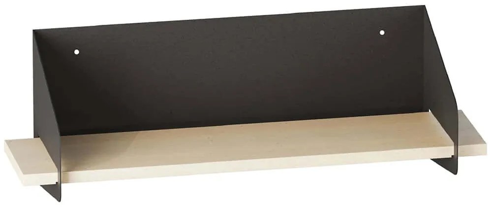 Ράφι Τοίχου Long Arm 491CRT1305 60x19x20cm Black