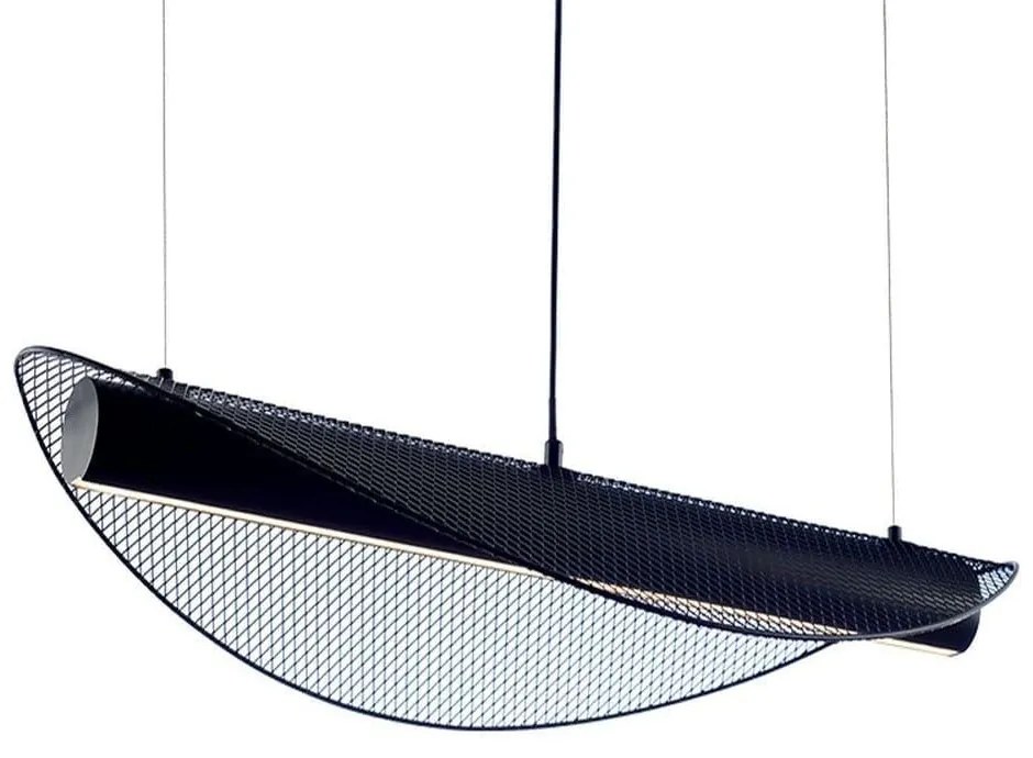 Φωτιστικό Οροφής-Ράγα DCR39212 Led 18W 3000K 1960LM 40X85XH110cm Michelle Black Aca Decor Metal