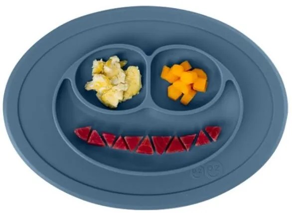 Εκπαιδευτικό πιάτο Ezpz Happy Mini Mat Indigo 12m+