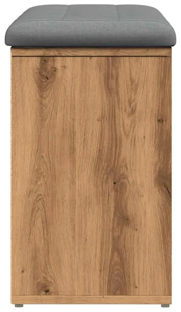 Πάγκος παπουτσιών Artisan Oak 82x32x50 cm Κατασκευασμένο ξύλο - Καφέ