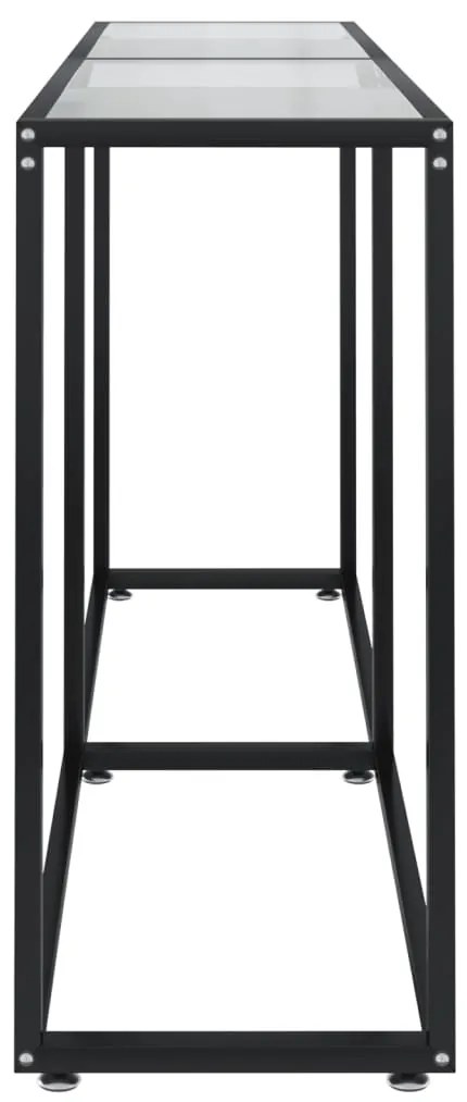vidaXL Τραπέζι Κονσόλα Διαφανές 160 x 35 x 75,5 εκ. από Ψημένο Γυαλί