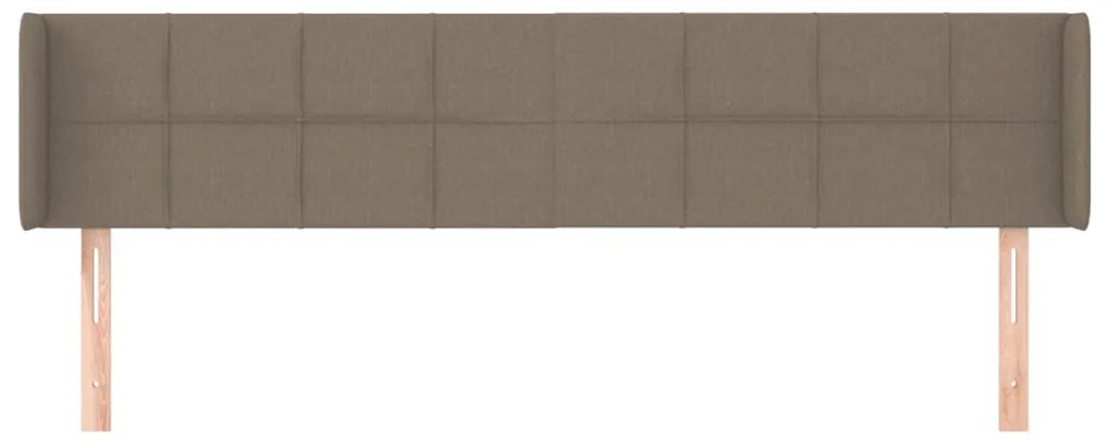 vidaXL Κεφαλάρι με Πτερύγια Taupe 183x16x78/88 εκ. Υφασμάτινο