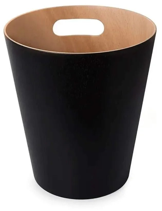 Κάδος Απορριμμάτων Ξύλινος Woodrow Can 2G 082780-045 Black-Natural Umbra Wood