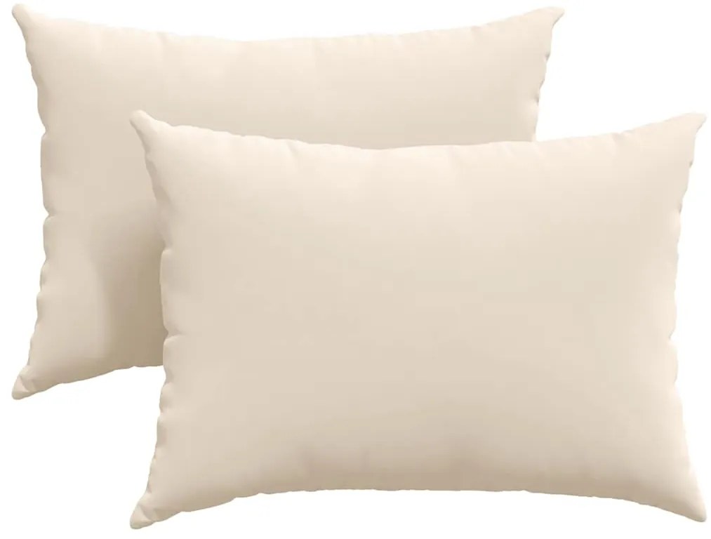 vidaXL Μαξιλάρι Καναπέ 2 pcs Μπεζ 70 x 50 cm ύφασμα