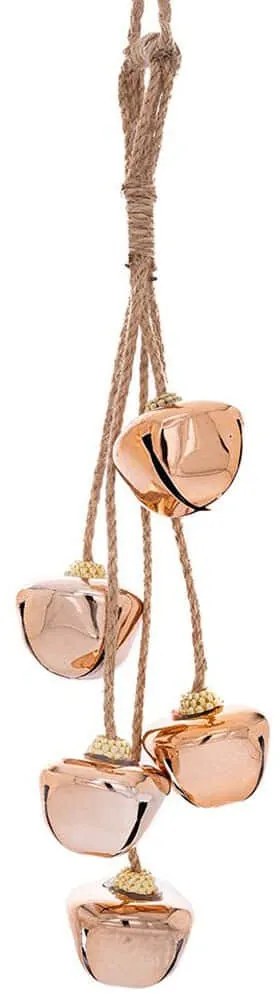 Χριστουγεννιάτικο Στολίδι Κουδουνάκια 86400 7x42cm Bronze