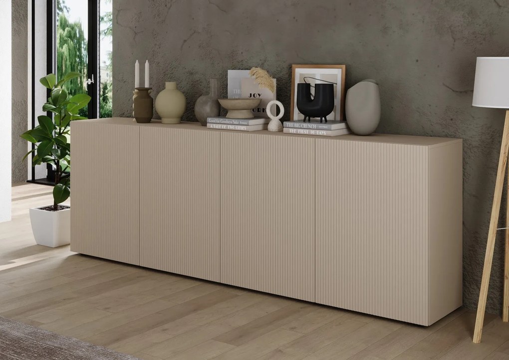 Έπιπλο Τηλεόρασης Ανθρακί Οξειδωμένο 121x43x57