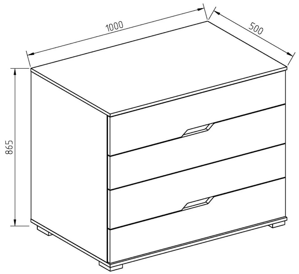 Σετ Κρεβατοκάμαρας NANDA Oak Katania Black/White Gold με Ορθοπεδικό Τελάρο 160x200εκ. 4τμχ