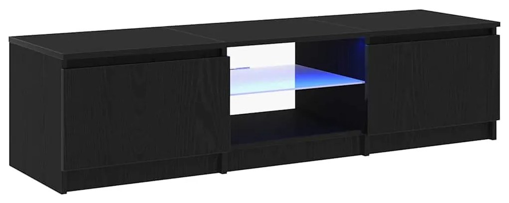 vidaXL Ντουλάπι TV Μαύρο 140 x 40 x 35.5 εκ. Επεξεργασμένο ξύλο