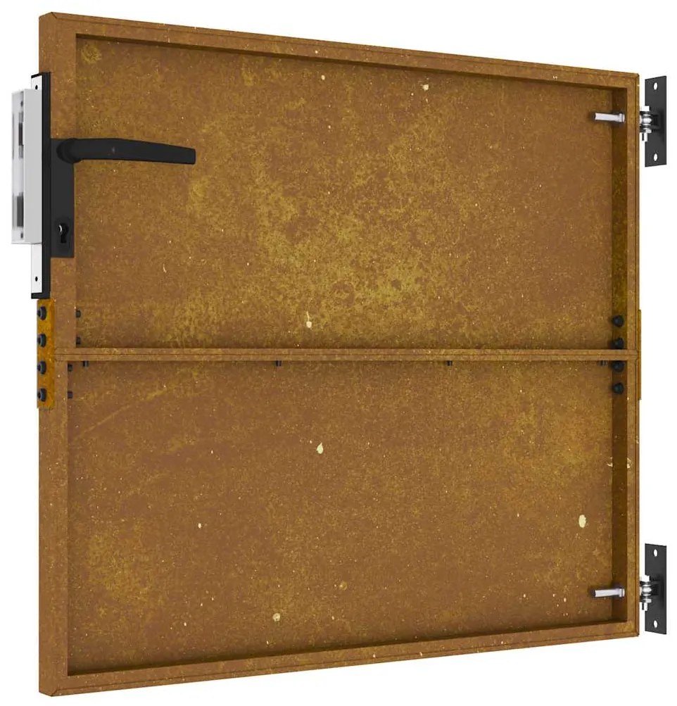vidaXL Πόρτα Κήπου Τετράγωνη 85x125 εκ. από Ατσάλι Corten