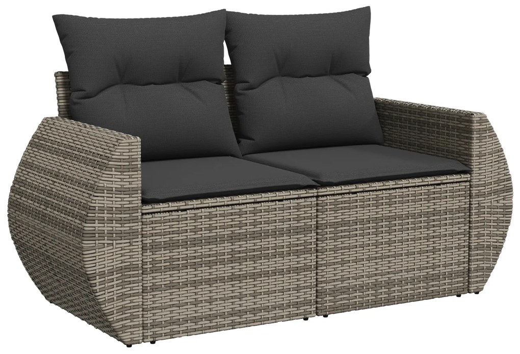 vidaXL Set Κήπου 11 κομματιών με Μαξιλάρια Γκρι