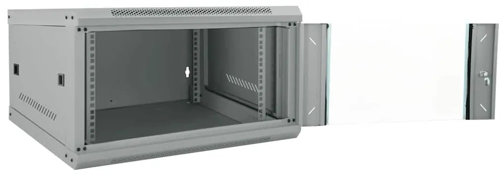 vidaXL Ντουλάπα δικτύου με αποθήκευση Γκρι 53 x 60 x 30 εκ Ατσάλι