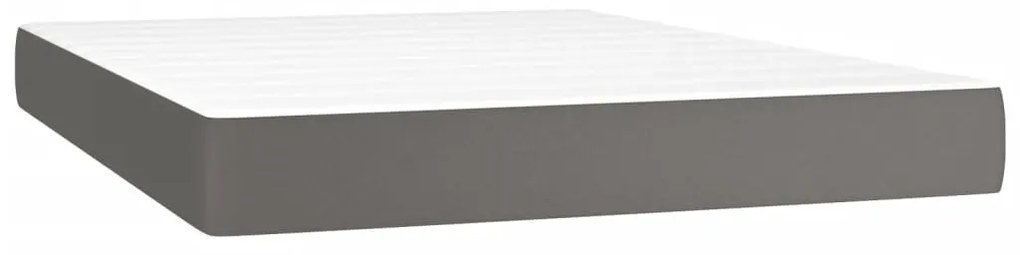 ΚΡΕΒΑΤΙ BOXSPRING ΜΕ ΣΤΡΩΜΑ ΓΚΡΙ 140X190ΕΚ. ΑΠΟ ΣΥΝΘΕΤΙΚΟ ΔΕΡΜΑ 3137603