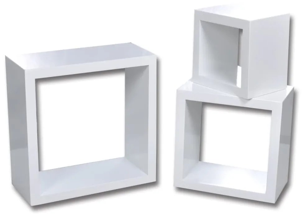 vidaXL Ράφια Τοίχου Κύβοι 6 τεμ. Λευκό