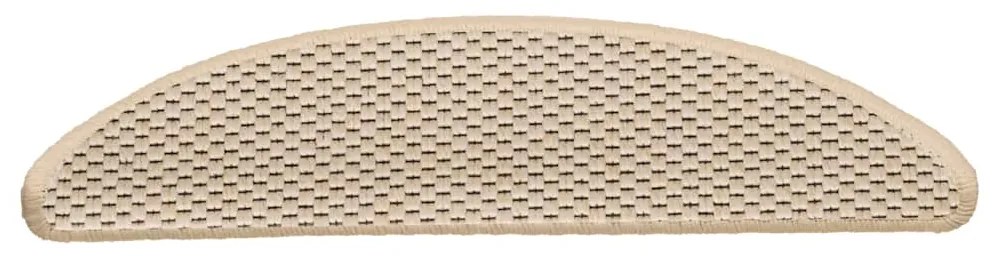 vidaXL Πατάκια Σκάλας Αυτοκόλλητα 30 τεμ. Όψη Σιζάλ Berber 56x17x3 εκ.