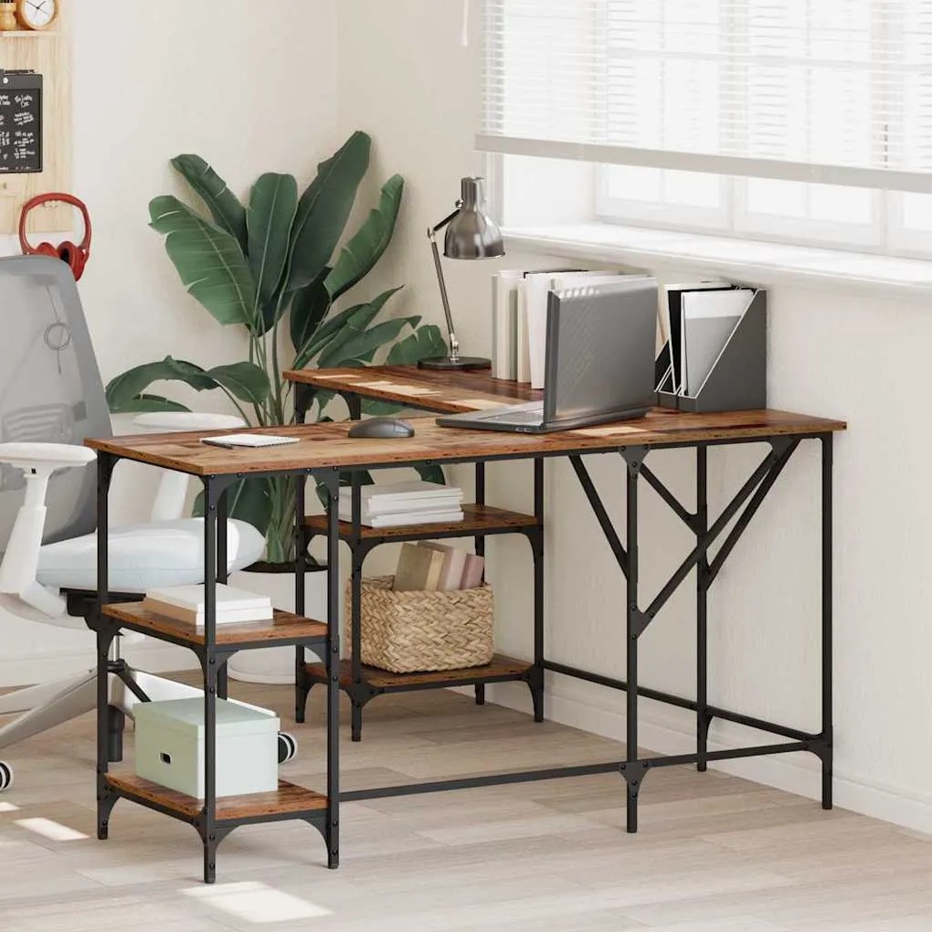 Γραφείο Παλιό Ξύλο 139 x 139 x 75 εκ. Επεξεργασμένο ξύλο