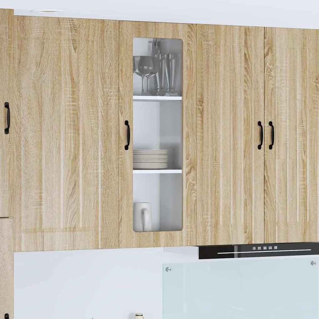 vidaXL Κρεμαστό ντουλάπι κουζίνας Δρύς Sonoma 40 x 31 x 100 εκ.