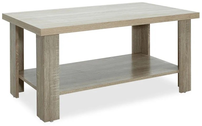 Τραπέζι σαλονιού RIANO pakoworld χρώμα sonoma 89,5x49,5x42,5εκ