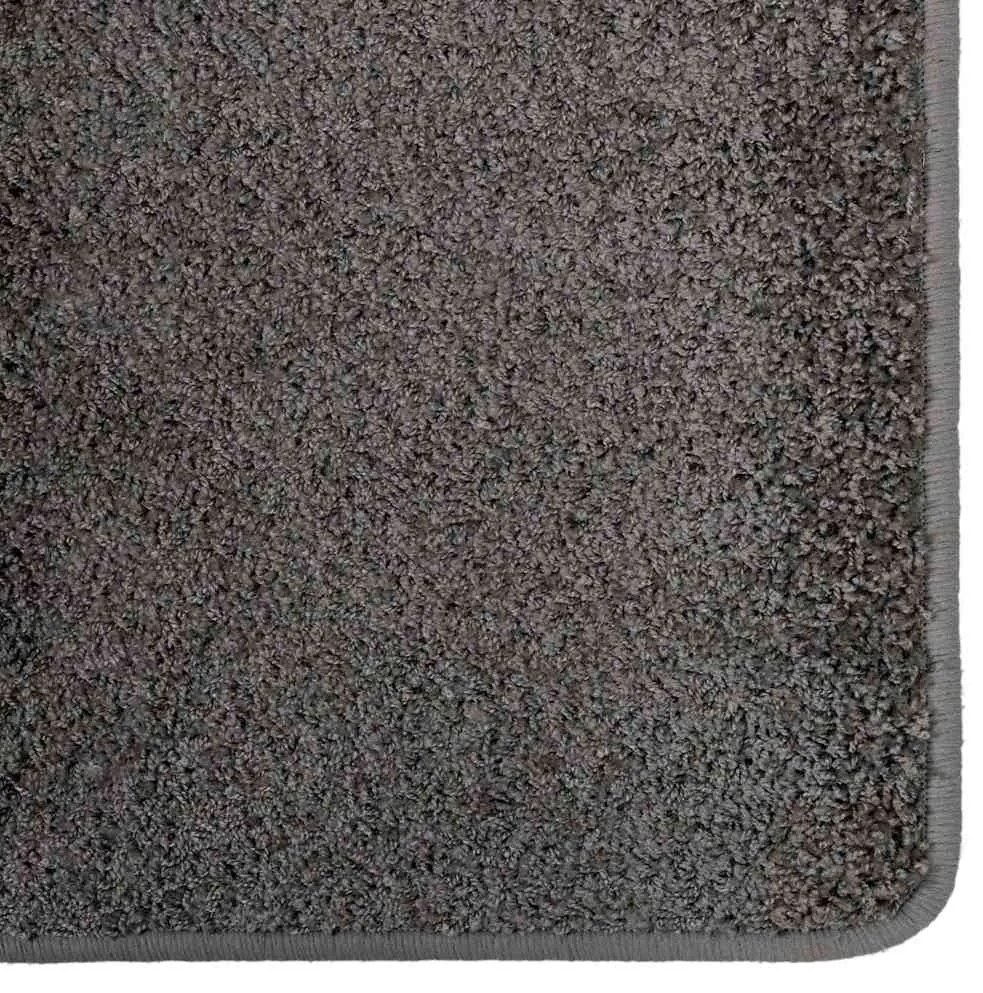 vidaXL Δερμάτινο Χαλί Γκρι 100 x 300 cm 100% Πολυπροπυλένιο Τούφτα