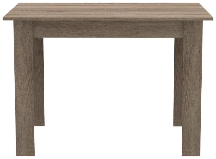Σετ Τραπεζαρίας Manka-Julita 5 τεμ σε Sonoma Truffle - Μαύρο 110x80x77εκ. 110x80x77 εκ.