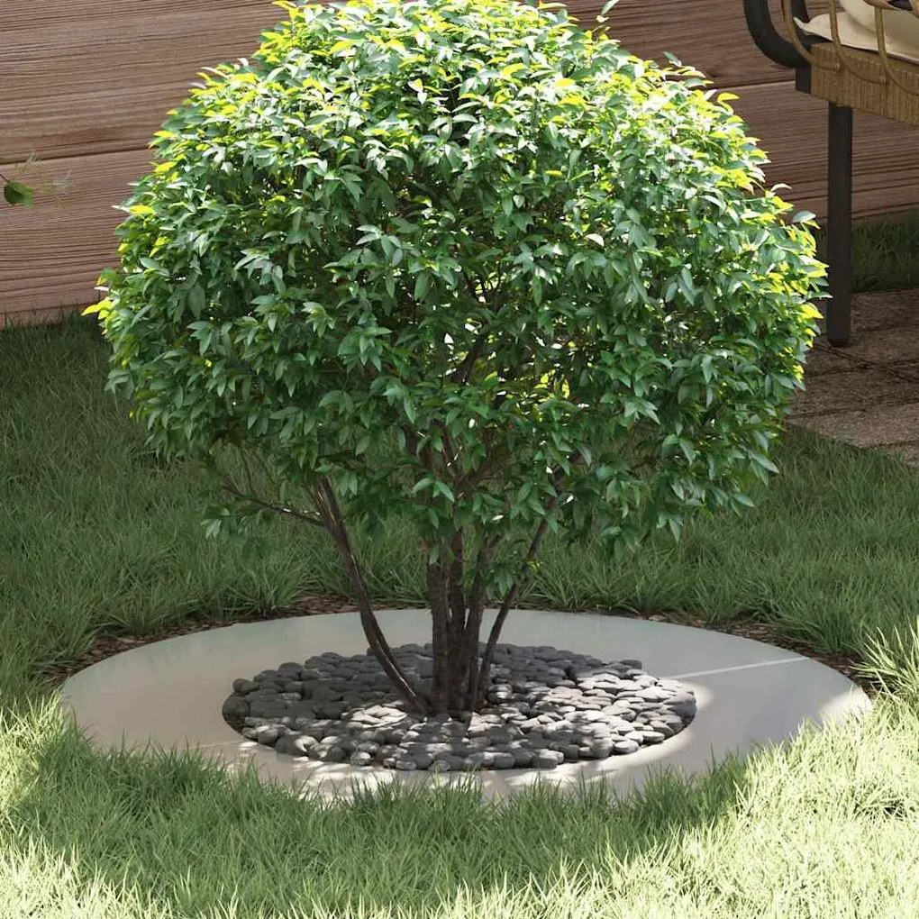 vidaXL κατάλληλο για επίπεδα δαχτυλίδια δέντρου 5 pcs Ασημί Ø40 / 70 εκ.