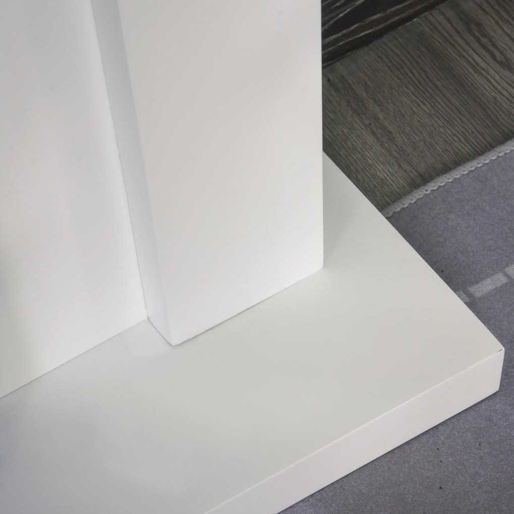 HOMCOM Ηλεκτρικό τζάκι, 2 επίπεδα θέρμανσης, τηλεχειριστήριο, χρονοδιακόπτης, ρεαλιστικό εφέ φλόγας, Μαύρο+Λευκό