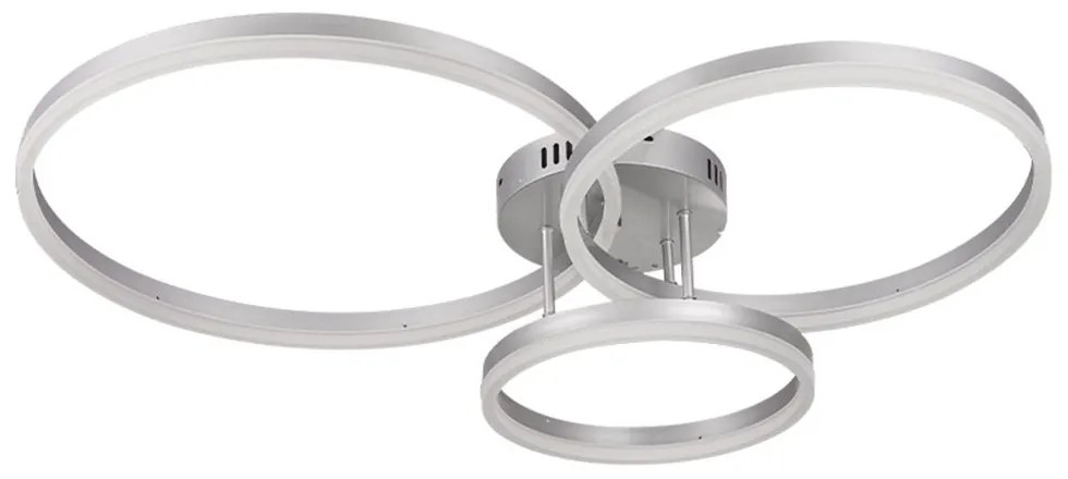 Φωτιστικό Οροφής 6094-A Led Dimmable Φ95cm 7500Lm 75W 3CCT Silver Inlight