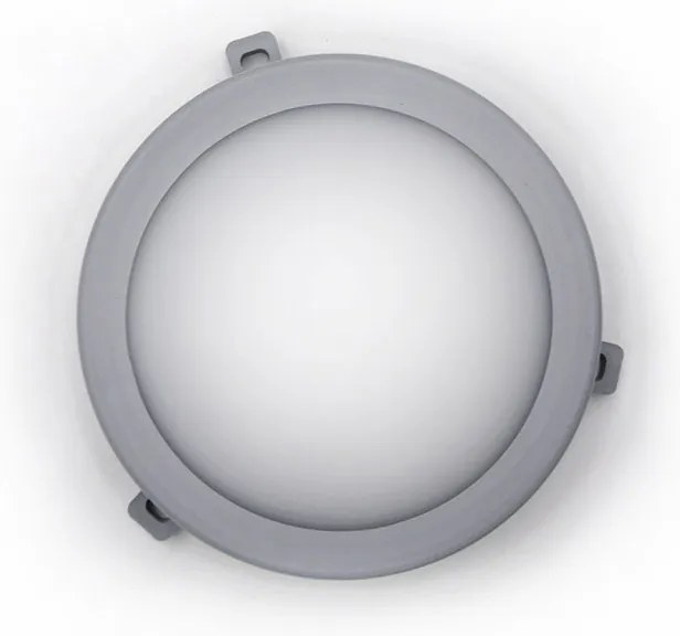 Adeleq Led Χελώνα Pc Στρογγυλή Φ172mm 6W 4000K Ip54 Γκρι 21-10661