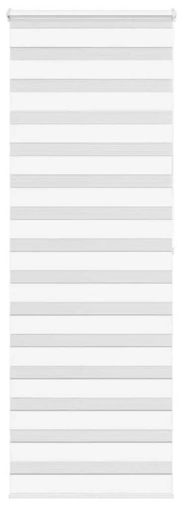 vidaXL Ζέβρα τυφλή Λευκό Πλάτος υφάσματος 70,9 εκ. Πολυεστέρας