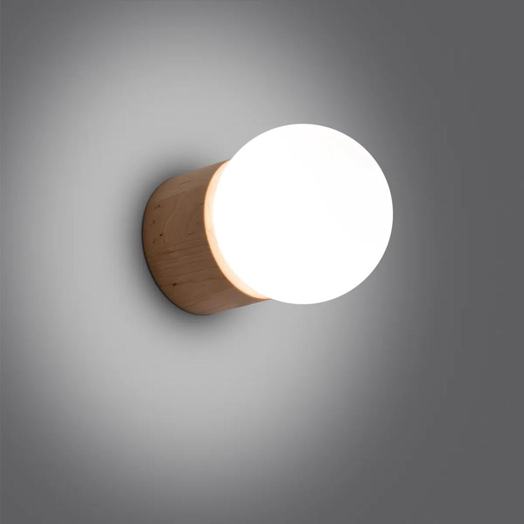Φωτιστικό τοίχου Boomo 1,1xG9/8w, Χρώμα Φυσικό ξύλο