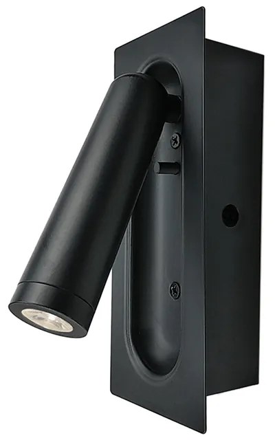 Σποτ Μονόφωτο LED Χωνευτό Aca Aias SF701LEDB Black