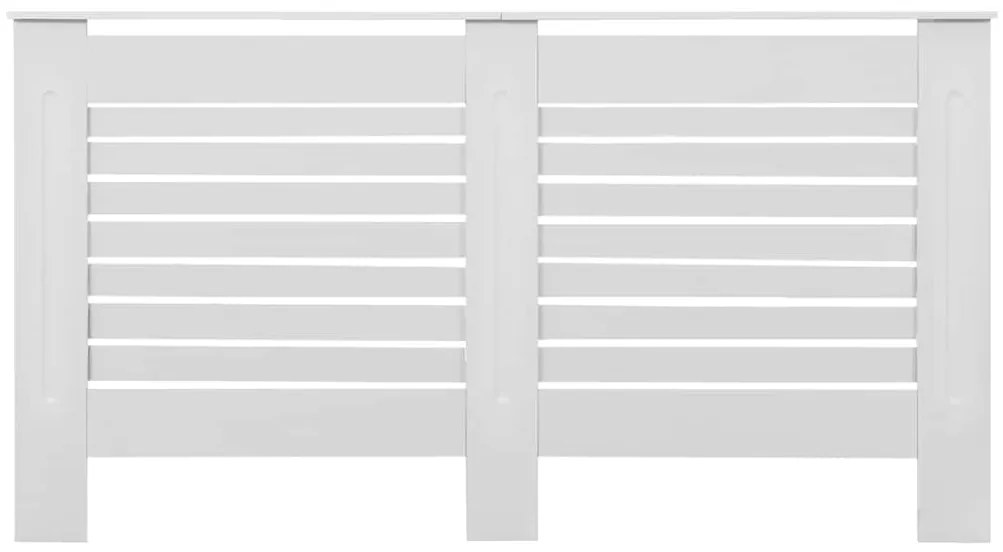 vidaXL Κάλυμμα Καλοριφέρ Λευκό 152 x 19 x 81,5 εκ. από MDF