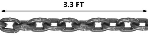 VEVOR 4 Legs Chain Sling with Sling Hook G80, 8MM X 1M Lifting Chain Slings, Chain Hanging with Shortners Crane Grade 80 4T/ 8800LBS, Heavy Duty Lifting Chain Sling with Hooks