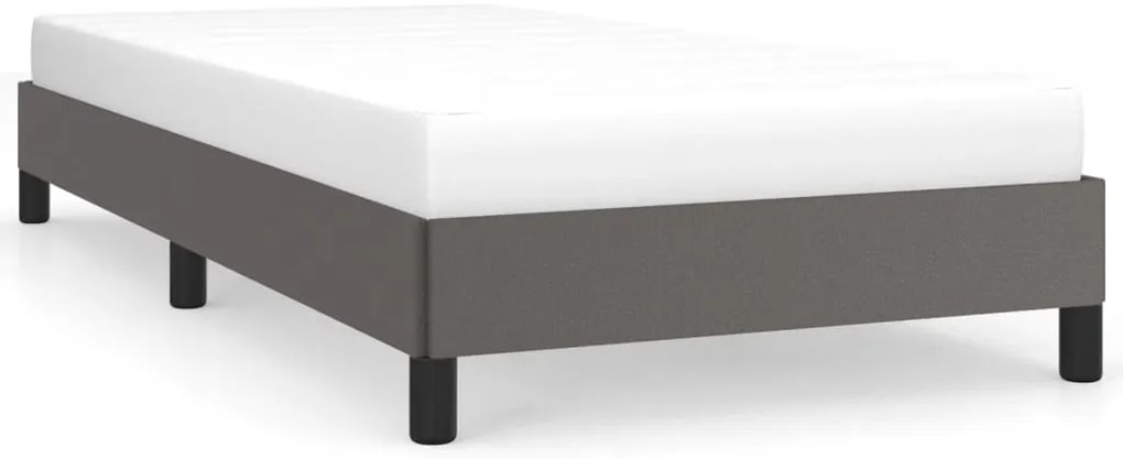 vidaXL Πλαίσιο Κρεβατιού Γκρι 80 x 200 εκ. από Συνθετικό Δέρμα