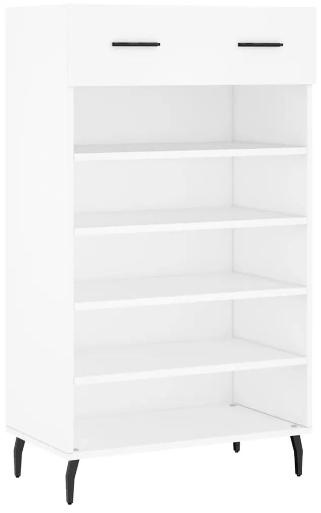 vidaXL Παπουτσοθήκη Λευκή 60 x 35 x 105 εκ. από Επεξεργασμένο Ξύλο