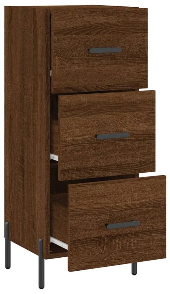 vidaXL Ντουλάπι Καφέ Δρυς 34,5 x 34 x 90 εκ. Επεξεργασμένο Ξύλο