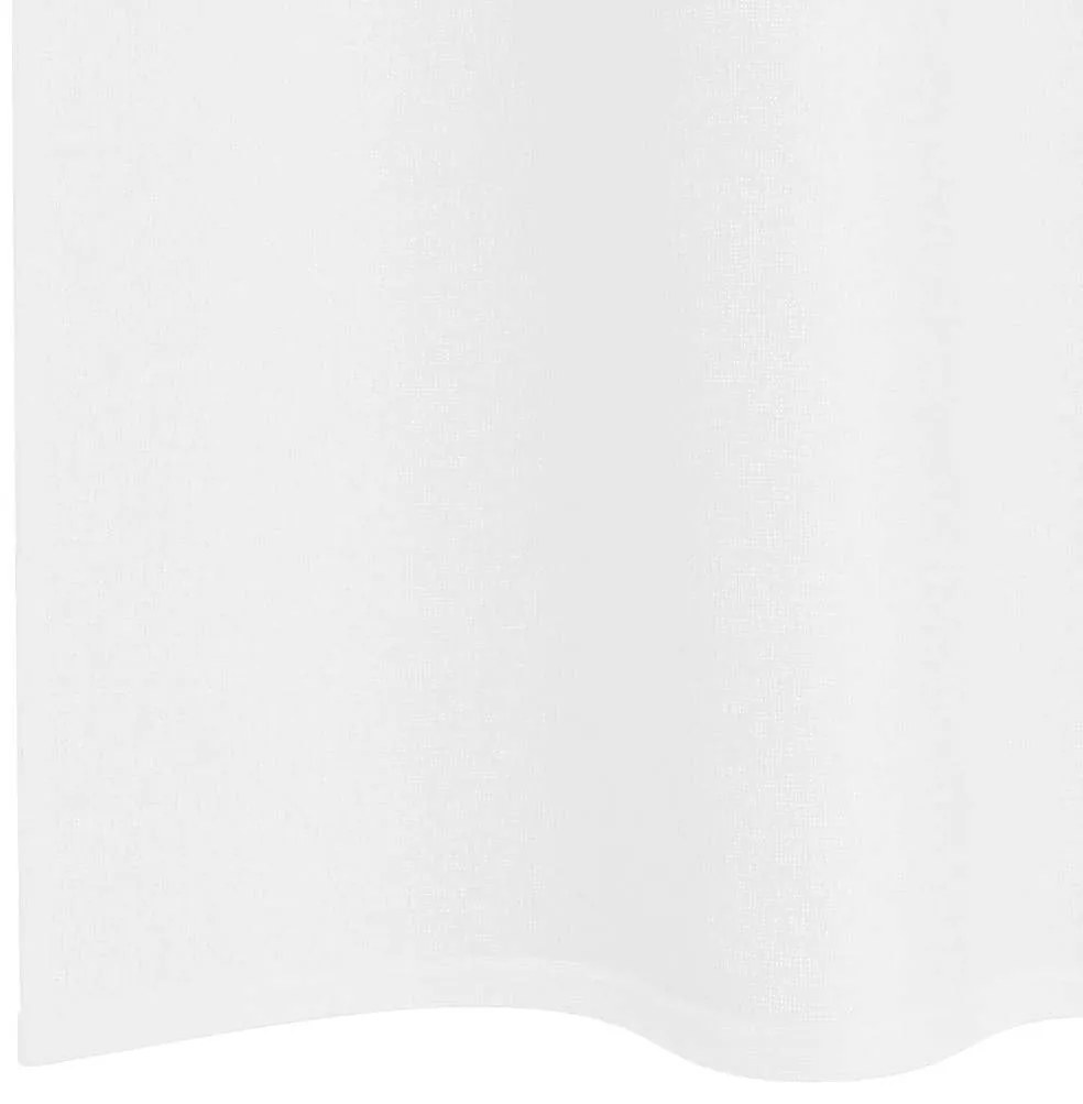 vidaXL Κουρτίνα βυσσινί 2 pcs Λευκό 245 x 140 εκ. Πολυεστέρας