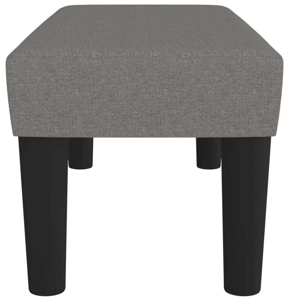 vidaXL Πάγκος Σκούρο Γκρι 70 x 30 x 30 εκ. Υφασμάτινος