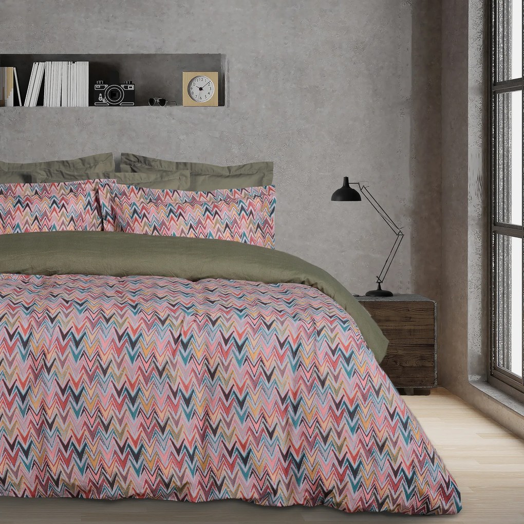 Σετ Σεντόνια Polycotton Υπέρδιπλα Με Λάστιχο 170x200+35εκ. Casual 5425 Μπεζ-Λαδί Das Home