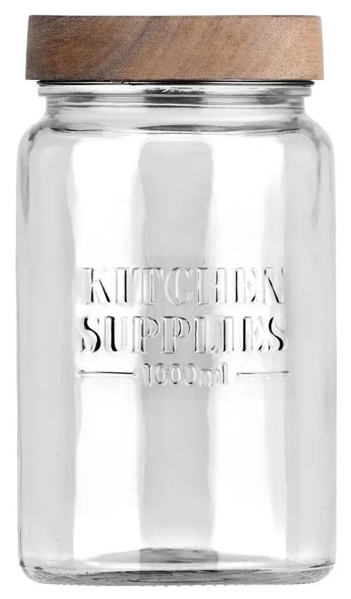 Δοχείο Αποθήκευσης Γυάλινο Allure 1000ml-10x10x18εκ. Estia 01-31497