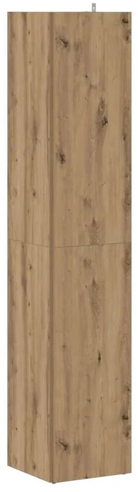 vidaXL Γωνιακό ντουλάπι Artisan Oak 33x33x165 cm Κατασκευασμένο ξύλο