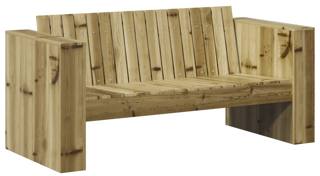vidaXL Καναπές Κήπου 2 Θέσεων 134x60x62 εκ. Επεξεργασμένο Ξύλο Πεύκου