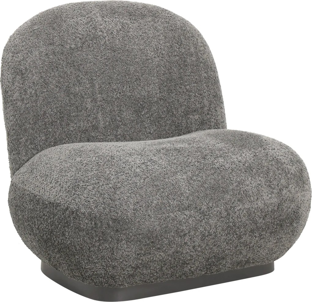 ΠΟΛΥΘΡΟΝΑ BEANY HM9591.01 ΓΚΡΙ ΜΠΟΥΚΛΕ ΥΦΑΣΜΑ 85x82x77Υ εκ.