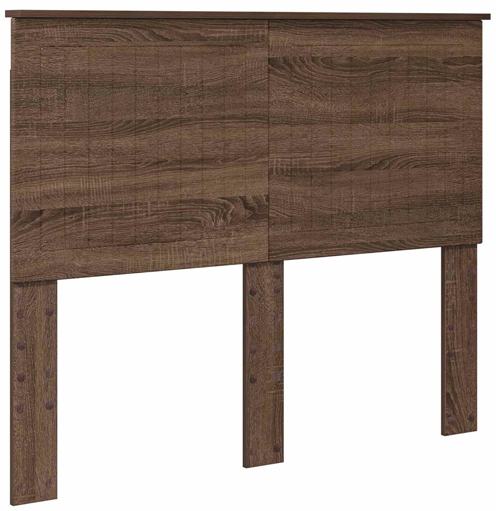 vidaXL Σκελετός Κρεβατιού Καφέ δρυς 120 x 200 cm Μηχανήματος Ξύλο