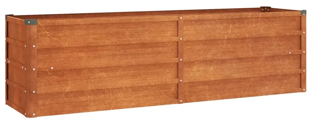 Ζαρντινιέρα Σκουριασμένο 160x40x45 εκ. Ατσάλι Σκληρυθέν Αέρα 151952