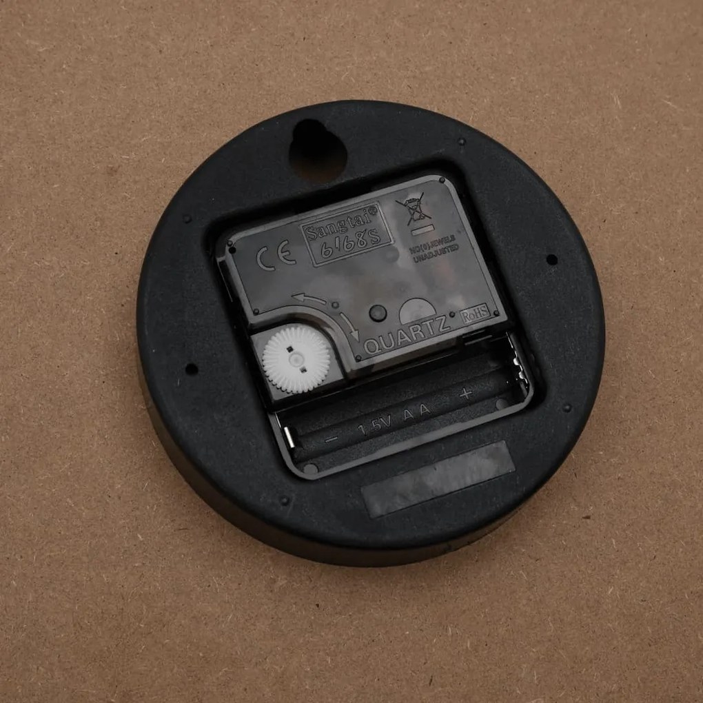 vidaXL Ρολόι Επιτοίχιο με Φωτεινούς Αριθμούς/Δείκτες Κίτρινο Ø30 εκ.