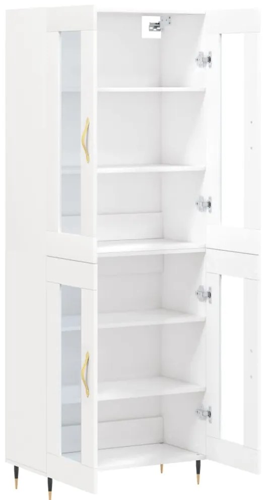 vidaXL Ντουλάπι Λευκό 69,5x34x180 εκ. από Επεξεργασμένο Ξύλο
