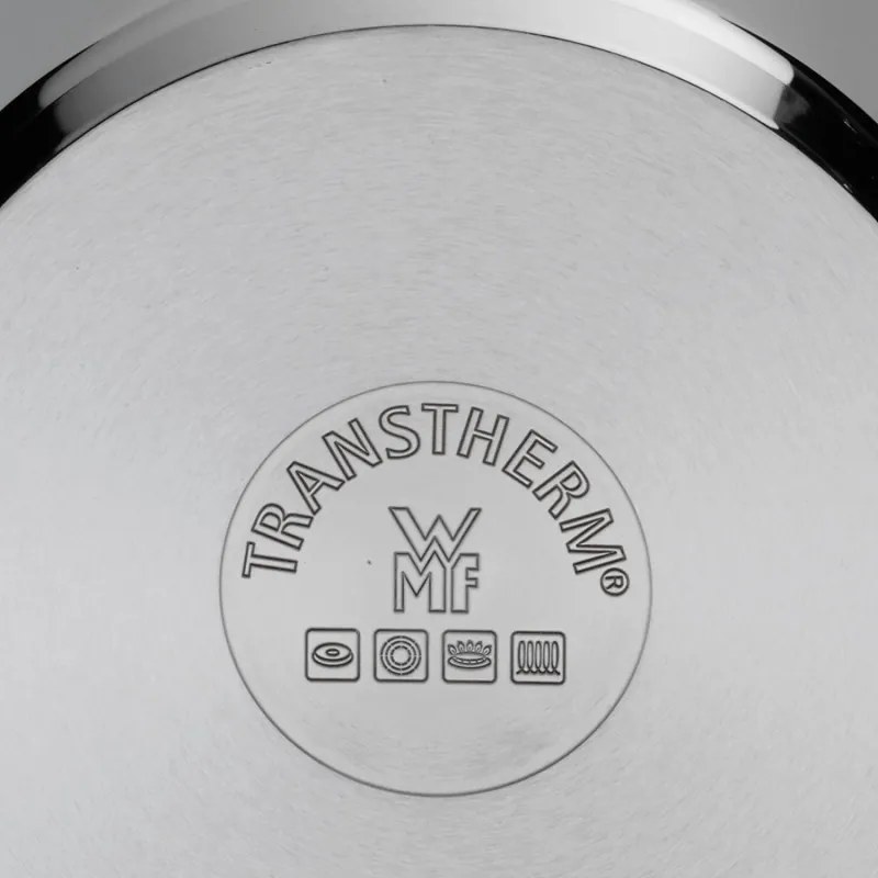 Σετ κατσαρόλες WMF Provence Plus 5, 9 μέρη, Ανοξείδωτο ατσάλι 18/10, Πάτος TransTherm πολλαπλών στρώσεων, Επαγωγή, Ασημί